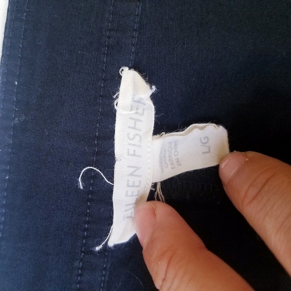 🌸 Eileen Fisher | Nylon Wide Leg Crop Pants, L - Picture 4 of 11